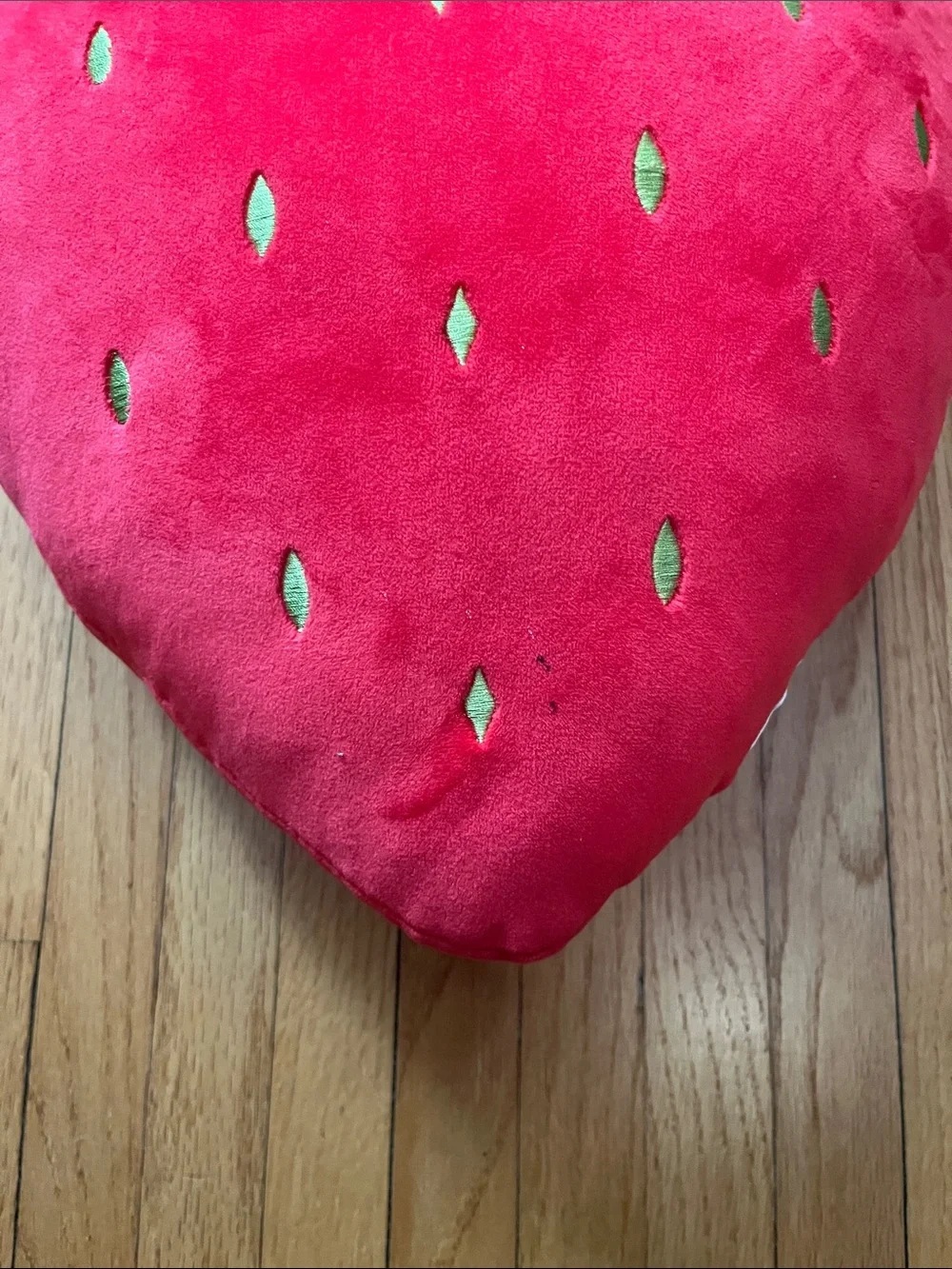 Strawberry plush pillow